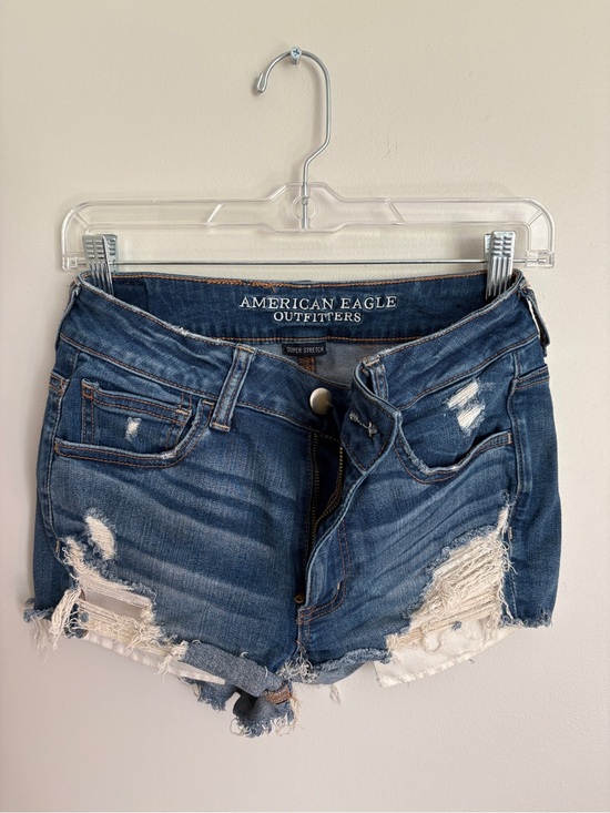 American Eagle Outfitters Pants - American Eagle dark blue distressed denim shorts